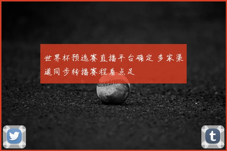世界杯预选赛直播平台确定 多家渠道同步转播赛程看点足